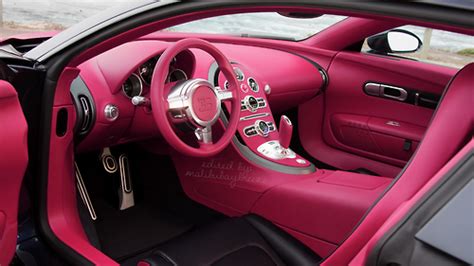 Bugatti Pink Interior
