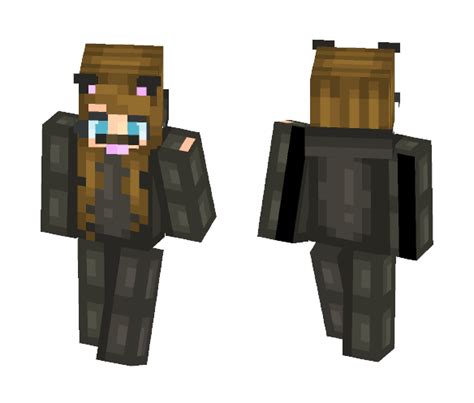 Download Black Puppy Onesiehoodie Girl Minecraft Skin For Free