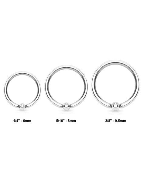 316l Surgical Steel Annealed Continuous Nose Ring Hoop Choose Your Size And Gauge