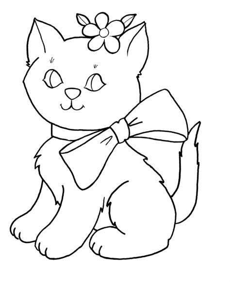 Preschool Kitten Coloring Pages Coloring Home