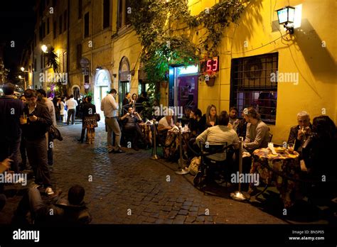 Nightlife In Trastevere Rome Italy Stock Photo Royalty Free Image
