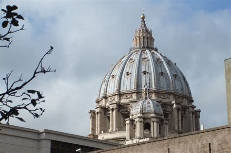 The Dome At St Peters Basilica In Vatican City The View From The