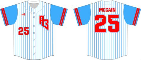 A3 Custom Pinstripe Baseball Jerseys