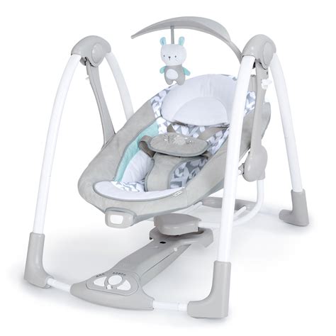 Ingenuity 2 In 1 Portable Battery Powered Baby Swing And Infant Seat With