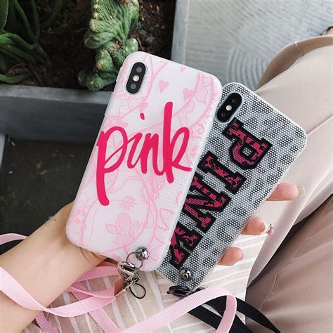 Victoria Secret Pink Lace Soft Silicon Case For Iphone X Xs Max Xr 8 7