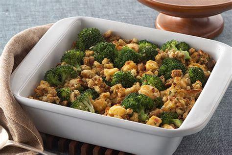 Pour over the chicken and broccoli. Cheesy Broccoli Bake - My Food and Family