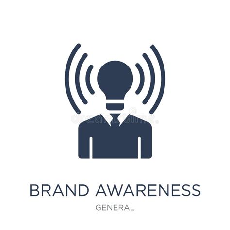 Brand Awareness Icon Trendy Flat Vector Brand Awareness Icon On Stock