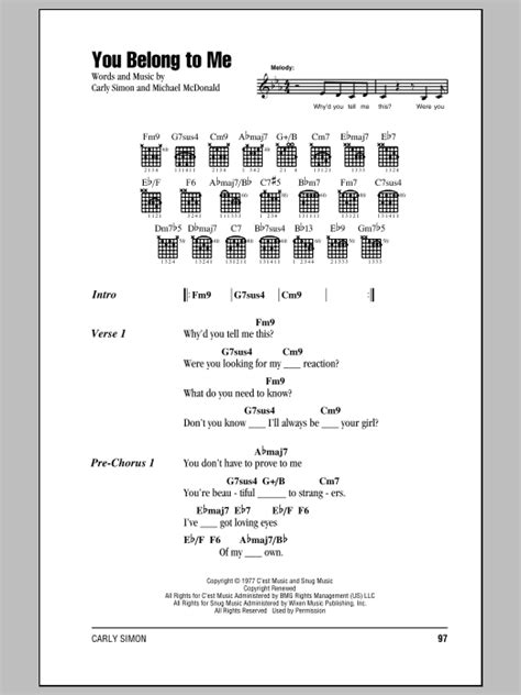 You Belong With Me Guitar Chords