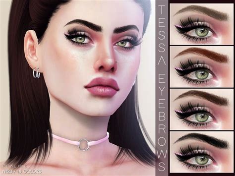 Eyebrows In 18 Colors Found In Tsr Category Sims 4 Eyebrows Sims 4