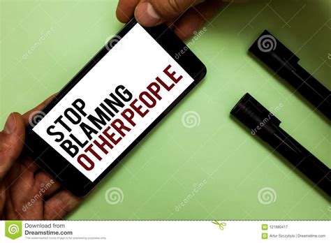 Text Sign Showing Stop Blaming Other People Conceptual Photo Do Not