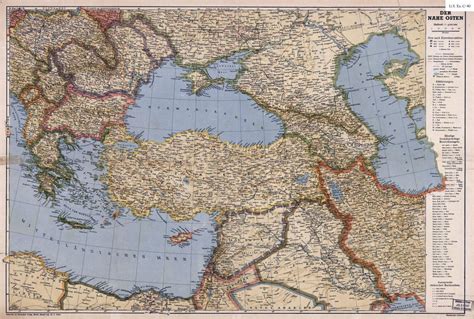 Large Scale Detailed Old Political Map Of Turkey And Neighboring