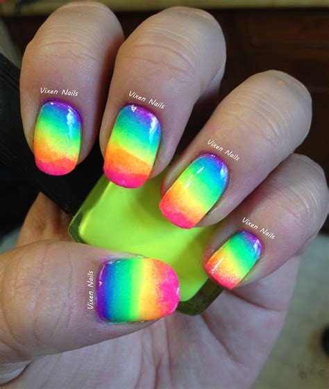Rainbow Nails I Love Nails Gorgeous Nails Cute Nails Pretty Nails