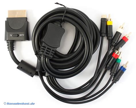 Xbox 360 Component Cable Komponenten Kabel Ohne Ovp Neu