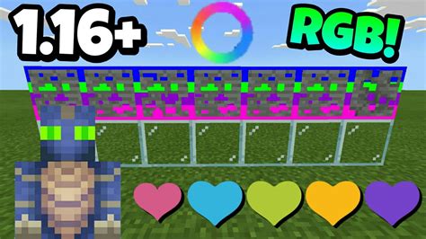 Rgb Ore Texture Pack In Mcpe 116 Minecraft Pebedrock Edition