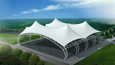 High Tensile Fabric Membrane Structure Umbrella Tent Waterproofing