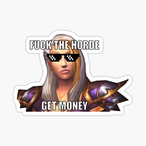 Jaina Proudmoore Wow Meme Sticker For Sale By Memeyourlife Redbubble