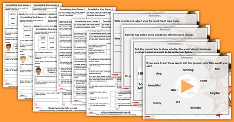 Consolidating Word Classes 1 Year 6 Consolidation Resource Pack