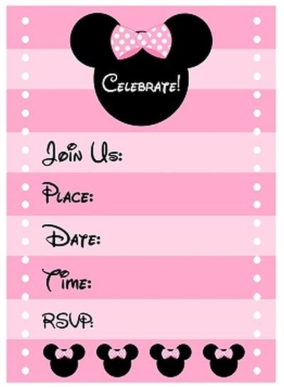 top minnie mouse birthday invitations   loved