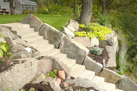 Stair And Retaining Wall Solutions By Cold Stone Shorelines And Retaining Walls