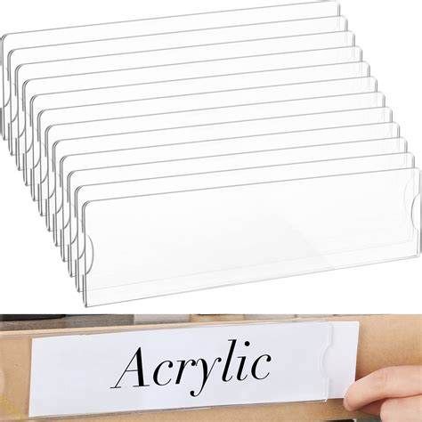 Buy 15 Sets Acrylic Name Plate Holder Clear Acrylic Plastic Sign Frame