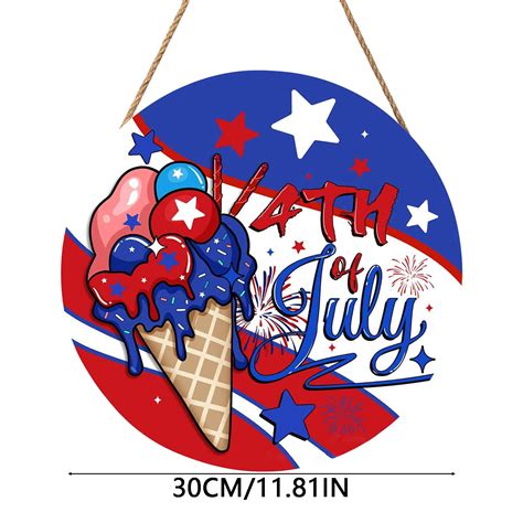 "Make A Statement With Our Patriotic Door Sign Celebrate Independence