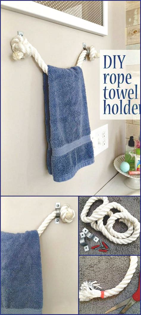 Customers praise this towel holder for reasons ranging from its sturdy weighted base to its portable. DIY Bathroom Projects On a Budget | DIY Home Decor