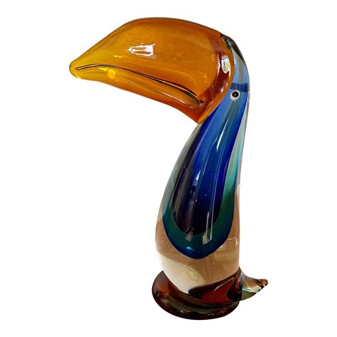 Murano Glass Toucan Sculpture Chairish