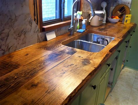 double sink   rustic wood counter homebnc