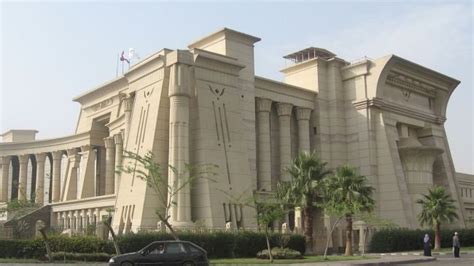 Supreme Constitutional Court Of Egypt Cairo In The Egyptian Revival Style Architecture