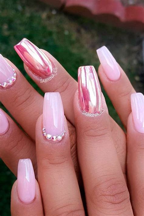 Pink Diamond And Chrome Nails Pictures Photos And Images For Facebook