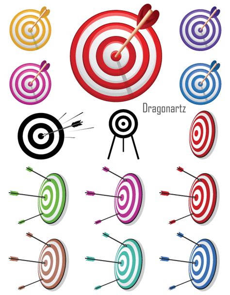 Vector Arrow Bullseye Target Download Free Vector Art Free Vectors