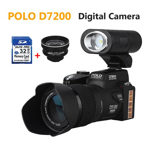 Polo D7200 Hd 1080p Digital Camera Dslr Camcorder 24x Zoom Telesope