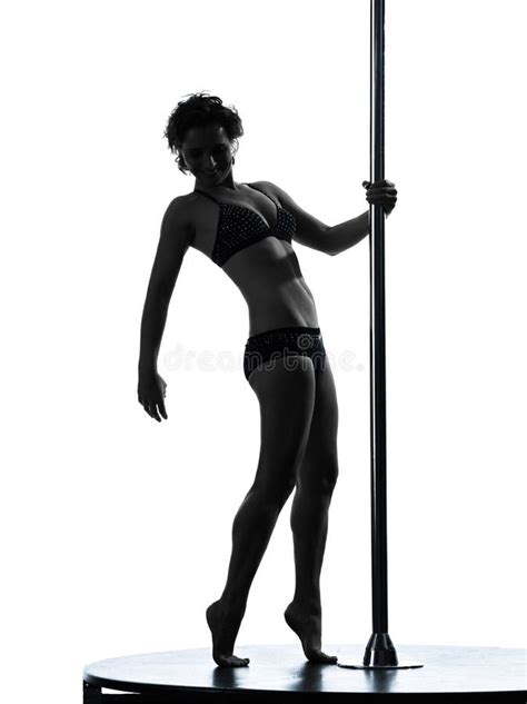 Woman Pole Dancer Silhouette Stock Photo Image Of Showgirl