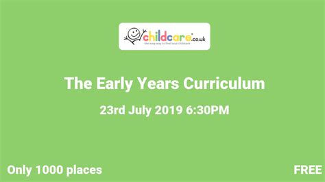 The Early Years Curriculum Uk