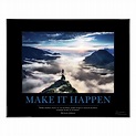 Make It Happen Mountain Motivational Poster | Motivational posters ...