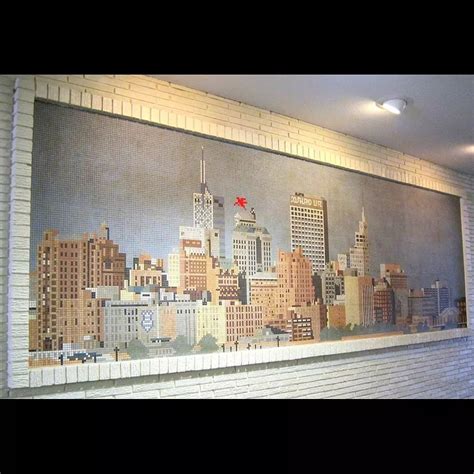 Flashback Dallas On Instagram Dallas Skyline Mosaic Mural Preston