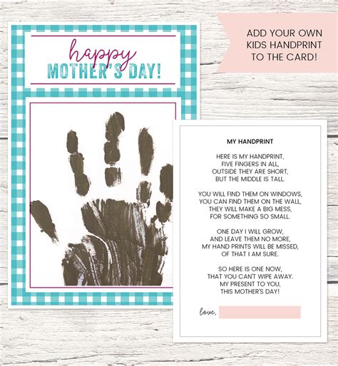 Printable Short Handprint Poem