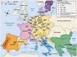 holy roman empire map 1450