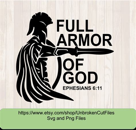 Full Armor Of God Ephesian 611 Christian Svg Religious Svg Etsy