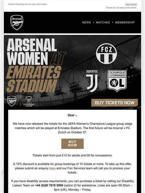 Arsenal Direct 🚨 Your Arsenal Women Ticket Alert October 2022 Milled