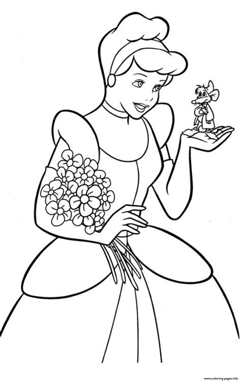 Coloring Pages Princess Cinderella Cinderella Coloring Pages