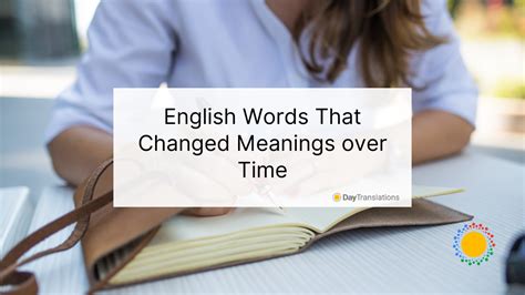 English Words That Changed Meanings Over Time