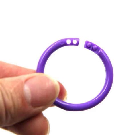 PE Plastic Snap Lock Binding Rings Mm