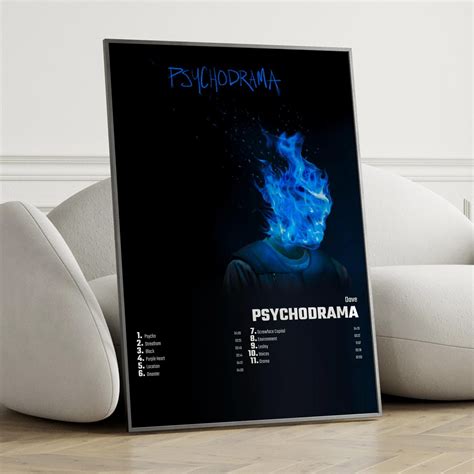Dave Psychodrama Album Cover Poster Wall Art Dave Psychodrama Etsy