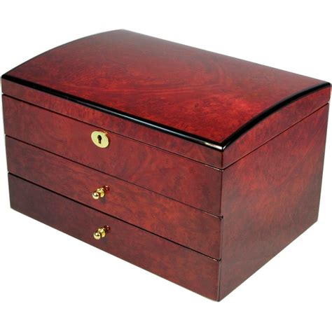 Extra Large Laminated Makah Burl Jewellery Box Hillwood