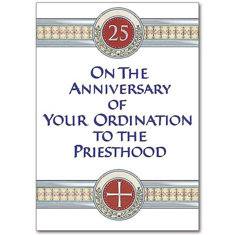 On The Anniversary Of Your Ordination To The Priesthood 25th