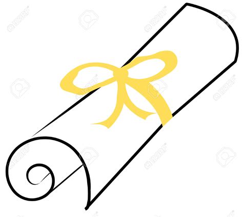 Rolled Diploma Clipart Clipart Best