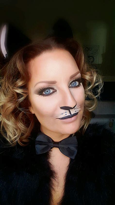 karneval kostüm katze schminke schminken make up schnurrhaare cat helloween fox makeup septum