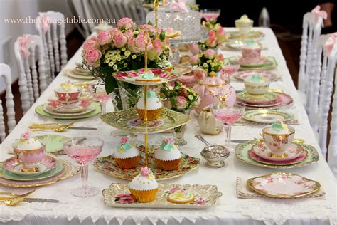 Vintage China And Cutlery Hire English Tea Party Tea Party Table