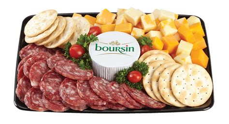 Premium Meat Cheese And Cracker Tray Deli Platters Catering Trays